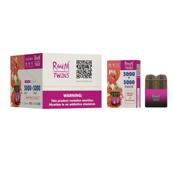 RandM Twins Disposable Vape Pod Device Wholesale (Rechargeable 6000 Puffs) - Image 3