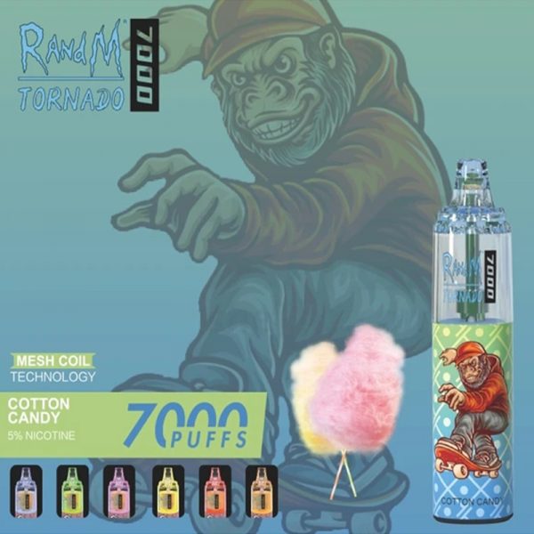 RandM Tornado Disposable Vape Pod Device Wholesale (Rechargeable 7000 Puffs) - Image 5