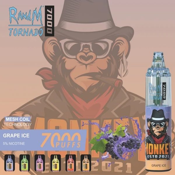 RandM Tornado Disposable Vape Pod Device Wholesale (Rechargeable 7000 Puffs) - Image 4