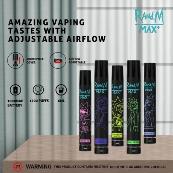 RandM Max Disposable Vape Pod Device Wholesale (1700 Puffs)