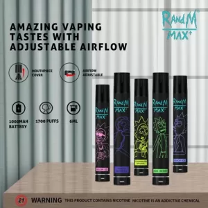 RandM Max Disposable Vape Pod Device Wholesale (1700 Puffs)