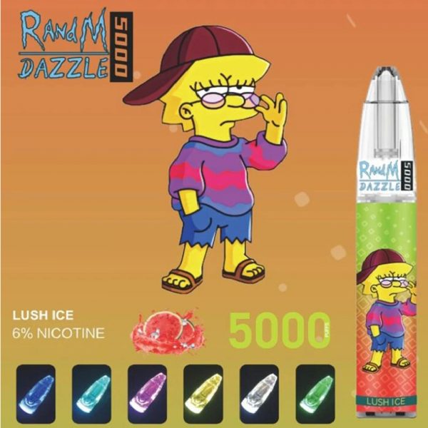 RandM Dazzle Disposable Vape Pod Device Wholesale (Rechargeable 5000 Puffs) - Image 7