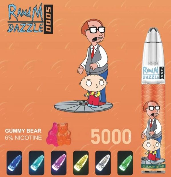 RandM Dazzle Disposable Vape Pod Device Wholesale (Rechargeable 5000 Puffs) - Image 5
