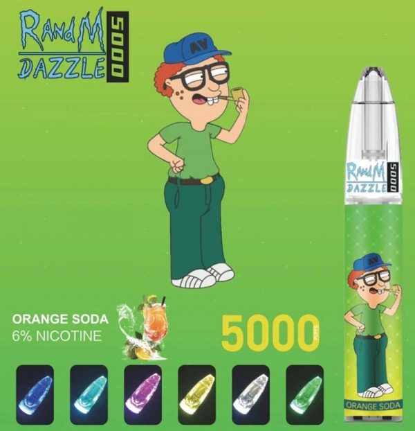 RandM Dazzle Disposable Vape Pod Device Wholesale (Rechargeable 5000 Puffs) - Image 3