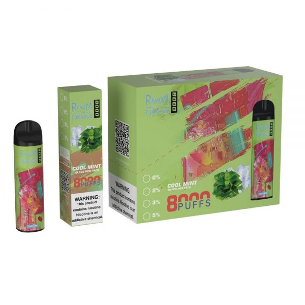 RandM Tornado Disposable Vape Pod Device Wholesale (Rechargeable 8000 Puffs) - Image 6