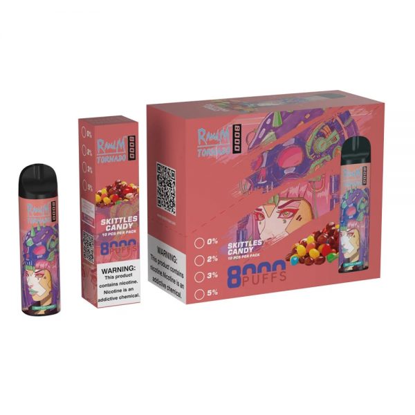 RandM Tornado Disposable Vape Pod Device Wholesale (Rechargeable 8000 Puffs) - Image 3