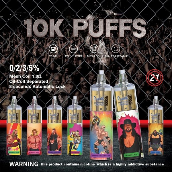 RandM Tornado Disposable Vape Pod Device Wholesale (Rechargeable 10000 Puffs) - Image 2