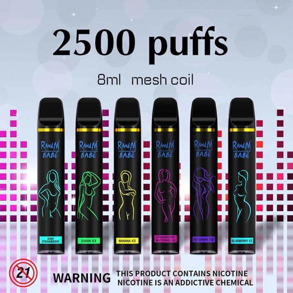 RandM Babe Disposable Vape Pod Device Wholesale (2500 Puffs)