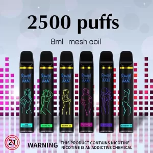 RandM Babe 2% Nicotine Salt Disposable Vape Pod Device Wholesale (2500 Puffs)