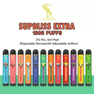 Supbliss Extra 2% Nicotine Salt Disposable Vape Pod Device Wholesale (1600 Puffs)
