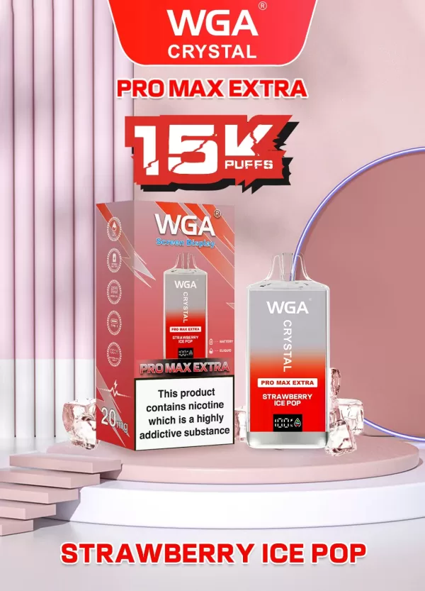 WGA Crystal Extra15000 Puffs Pro Max Rechargeable Disposable Vape - Image 7