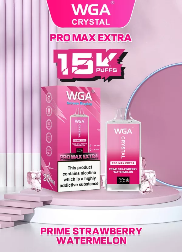 WGA Crystal Extra15000 Puffs Pro Max Rechargeable Disposable Vape - Image 10