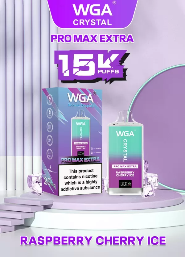 WGA Crystal Extra15000 Puffs Pro Max Rechargeable Disposable Vape - Image 12