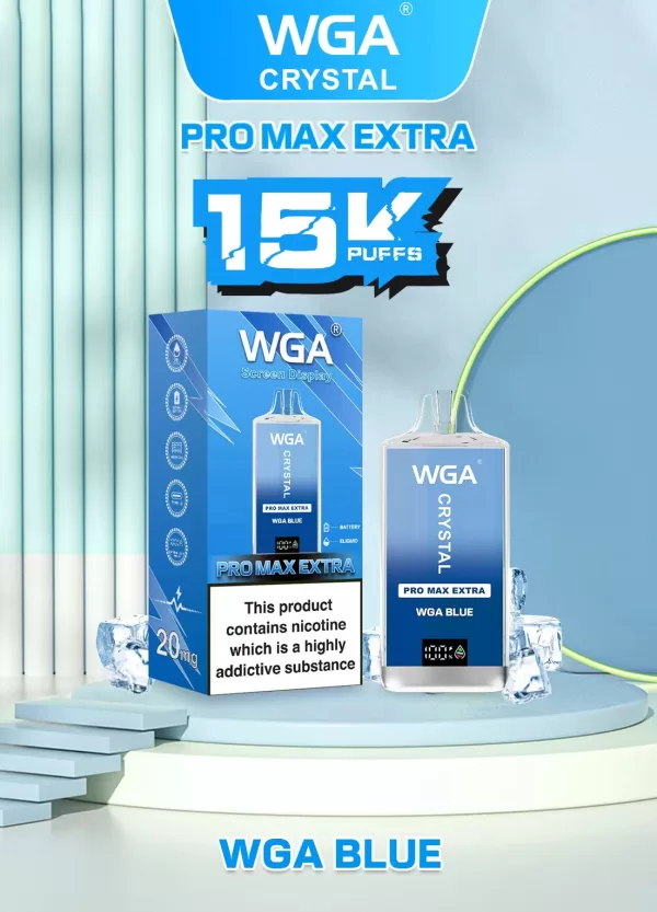 WGA Crystal Extra15000 Puffs Pro Max Rechargeable Disposable Vape - Image 13
