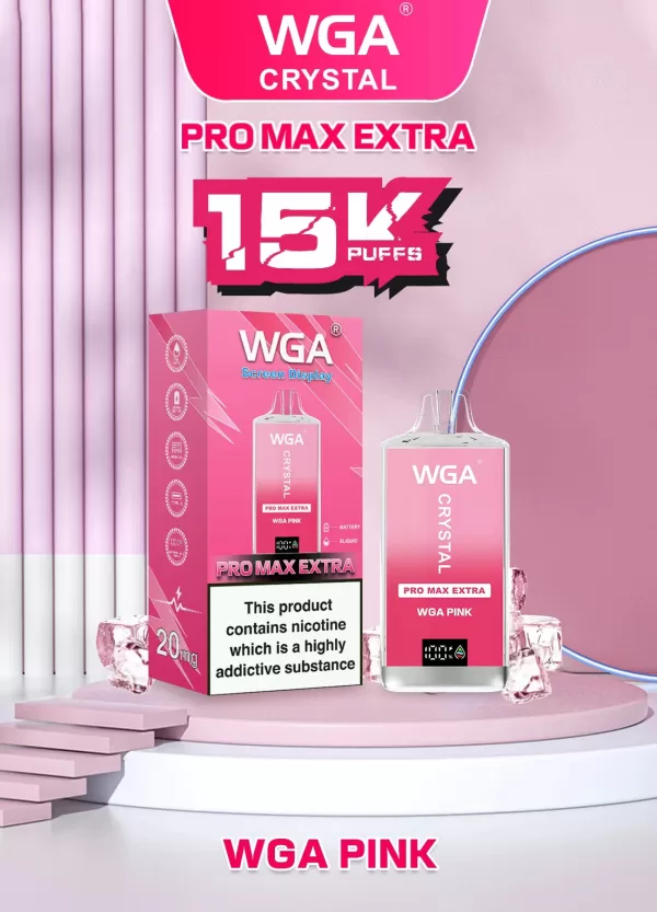 WGA Crystal Extra15000 Puffs Pro Max Rechargeable Disposable Vape - Image 14