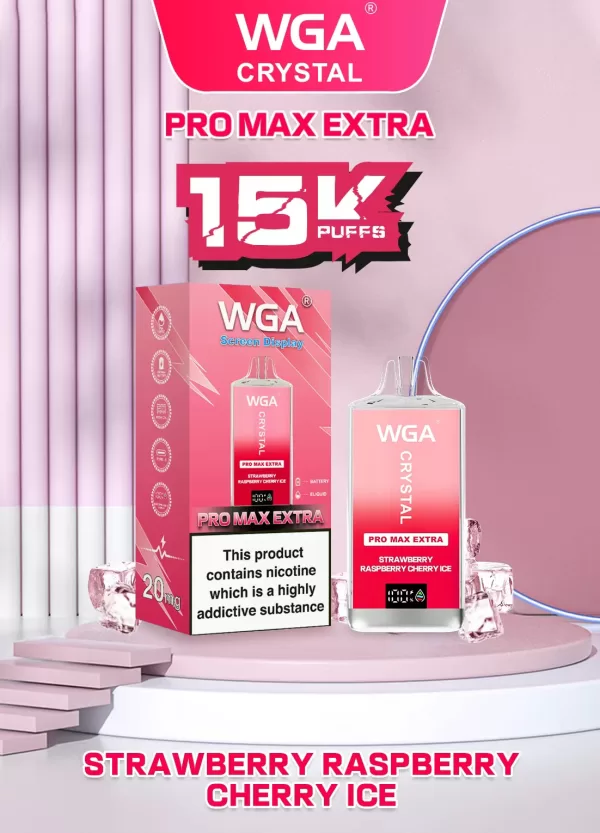 WGA Crystal Extra15000 Puffs Pro Max Rechargeable Disposable Vape - Image 15