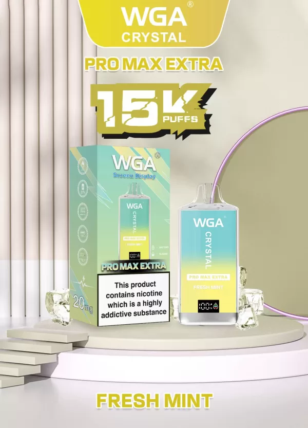 WGA Crystal Extra15000 Puffs Pro Max Rechargeable Disposable Vape - Image 17