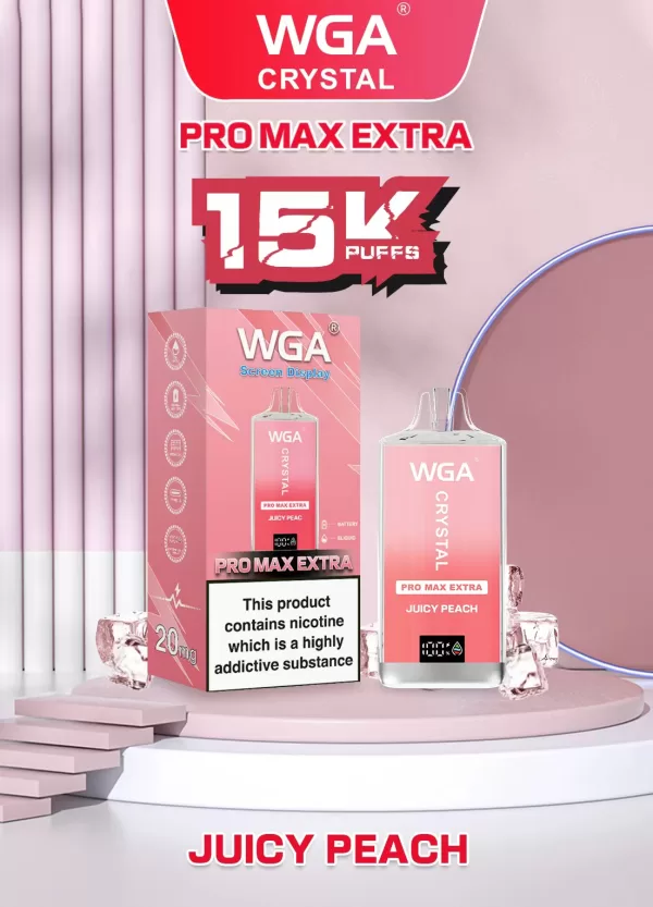 WGA Crystal Extra15000 Puffs Pro Max Rechargeable Disposable Vape - Image 20