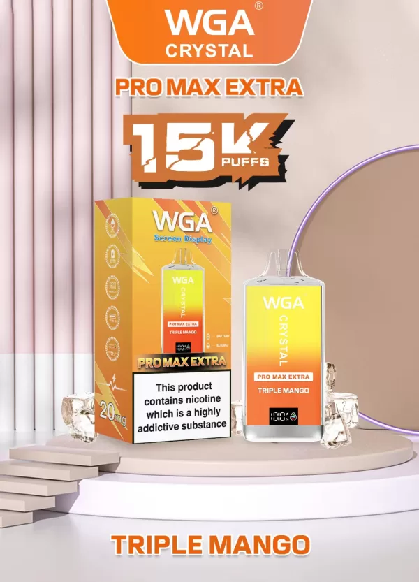 WGA Crystal Extra15000 Puffs Pro Max Rechargeable Disposable Vape - Image 21