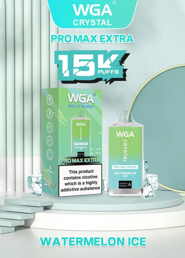 WGA Crystal Extra15000 Puffs Pro Max Rechargeable Disposable Vape - Image 25