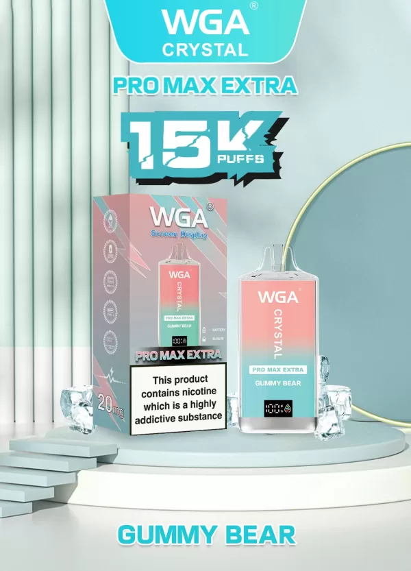 WGA Crystal Extra15000 Puffs Pro Max Rechargeable Disposable Vape - Image 29