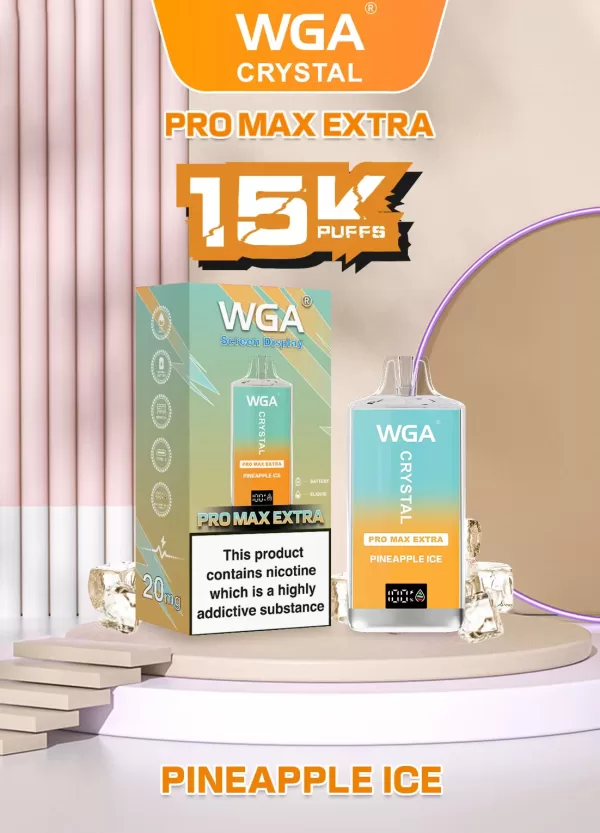 WGA Crystal Extra15000 Puffs Pro Max Rechargeable Disposable Vape - Image 30