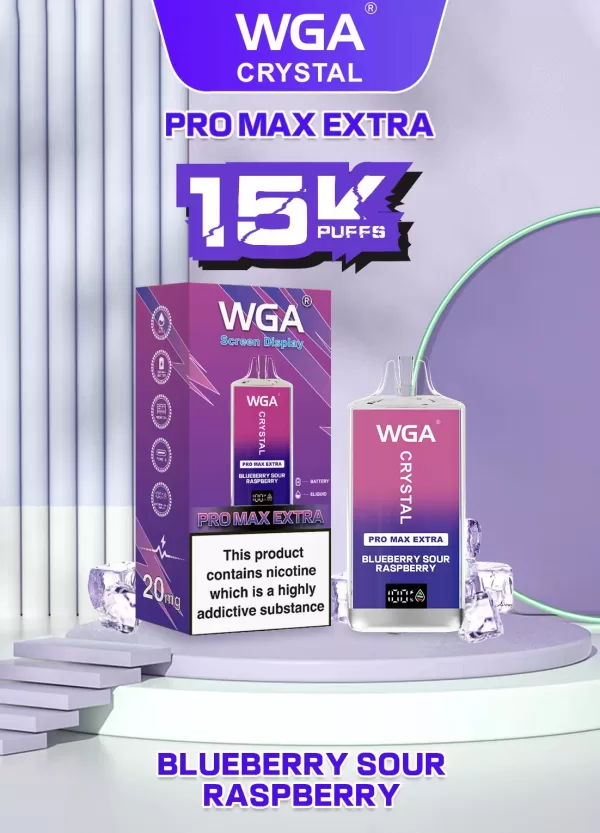 WGA Crystal Extra15000 Puffs Pro Max Rechargeable Disposable Vape - Image 34