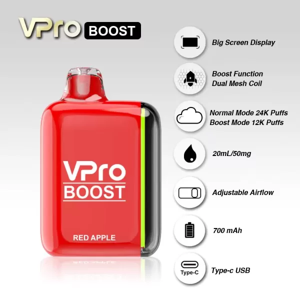 Vpro Boost Disposable Vape 24K Puff Electronic Cigarette - Image 2
