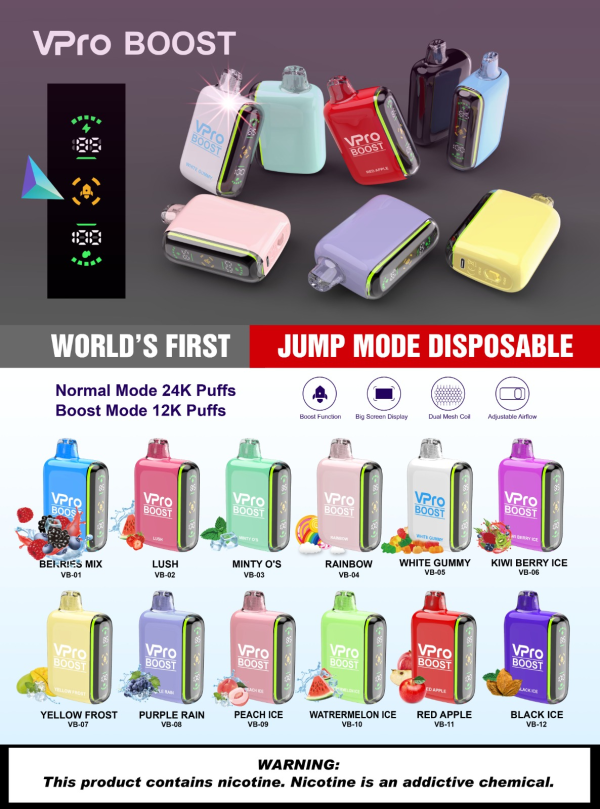 Vpro Boost Disposable Vape 24K Puff Electronic Cigarette - Image 5
