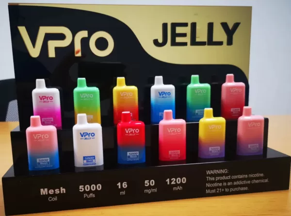 Vpro Jelly 5000 puffs E Cigarettes Rechargeable Disposable Vape - Image 8