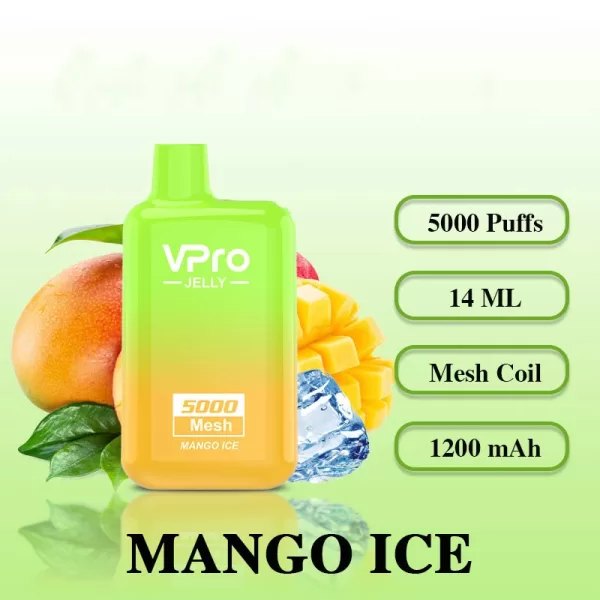 Vpro Jelly 5000 puffs E Cigarettes Rechargeable Disposable Vape - Image 16
