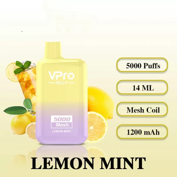 Vpro Jelly 5000 puffs E Cigarettes Rechargeable Disposable Vape - Image 24