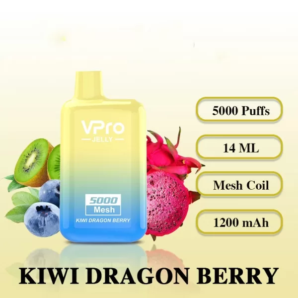 Vpro Jelly 5000 puffs E Cigarettes Rechargeable Disposable Vape - Image 19