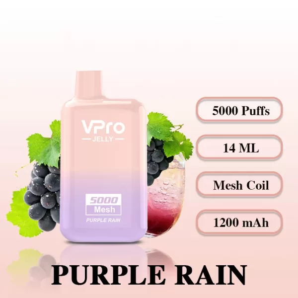 Vpro Jelly 5000 puffs E Cigarettes Rechargeable Disposable Vape - Image 23
