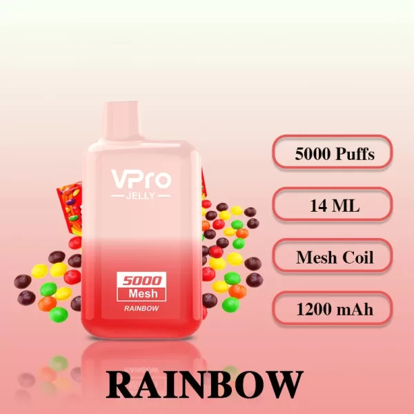 Vpro Jelly 5000 puffs E Cigarettes Rechargeable Disposable Vape - Image 22
