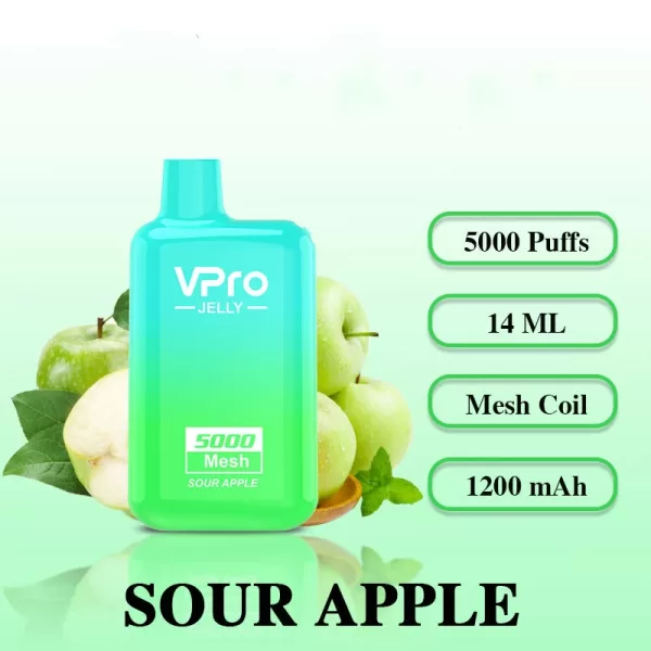 Vpro Jelly 5000 puffs E Cigarettes Rechargeable Disposable Vape - Image 15