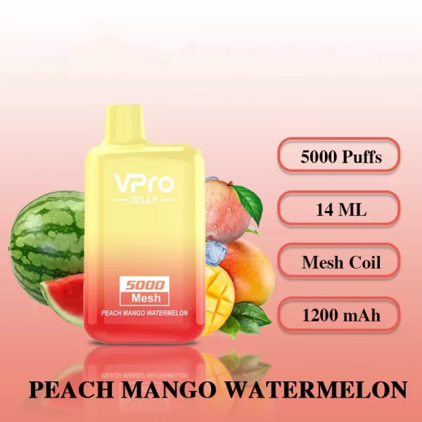 Vpro Jelly 5000 puffs E Cigarettes Rechargeable Disposable Vape - Image 17