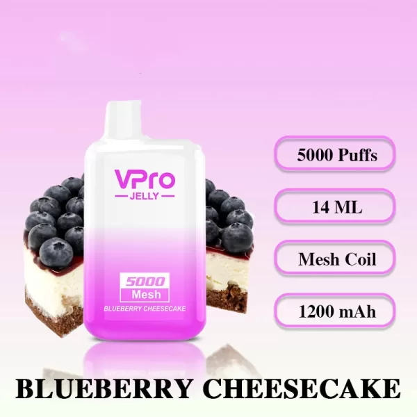 Vpro Jelly 5000 puffs E Cigarettes Rechargeable Disposable Vape - Image 33