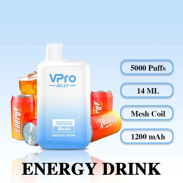 Vpro Jelly 5000 puffs E Cigarettes Rechargeable Disposable Vape - Image 32