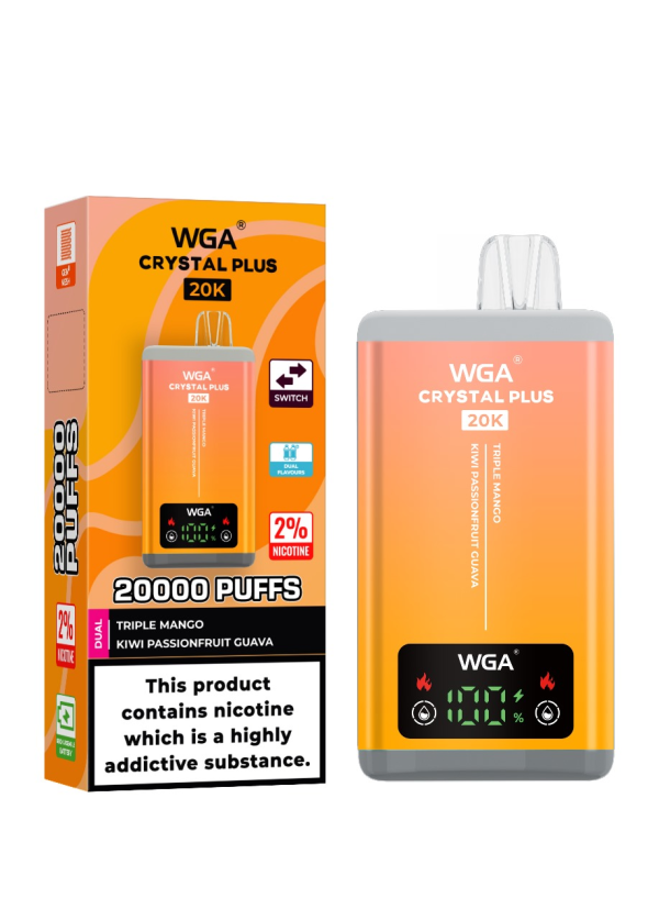 EU Warehouse Double Flavors Wga Crystal 20K puff Smart plus vape - Image 20