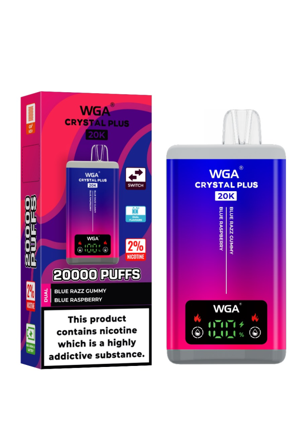 EU Warehouse Double Flavors Wga Crystal 20K puff Smart plus vape - Image 19