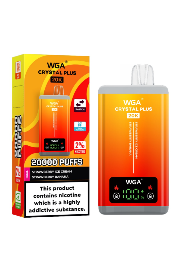 EU Warehouse Double Flavors Wga Crystal 20K puff Smart plus vape - Image 17