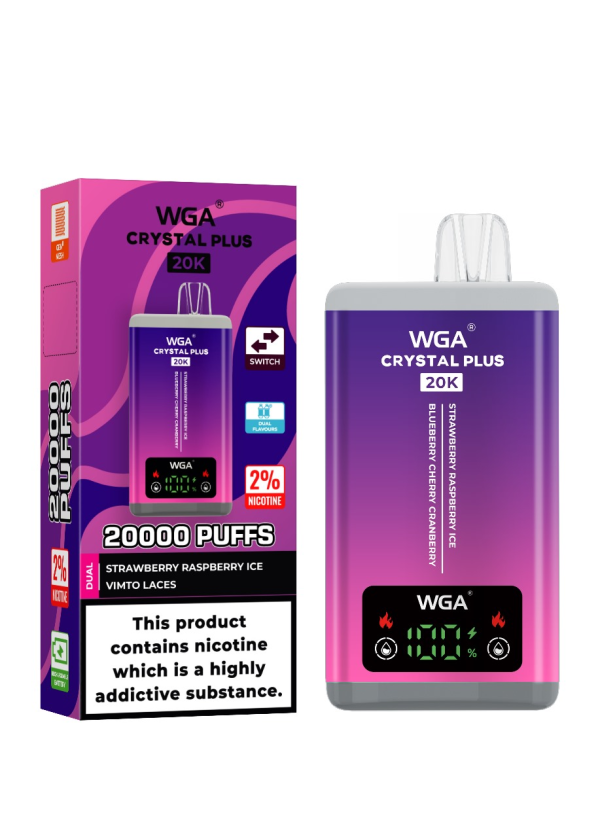 EU Warehouse Double Flavors Wga Crystal 20K puff Smart plus vape - Image 13