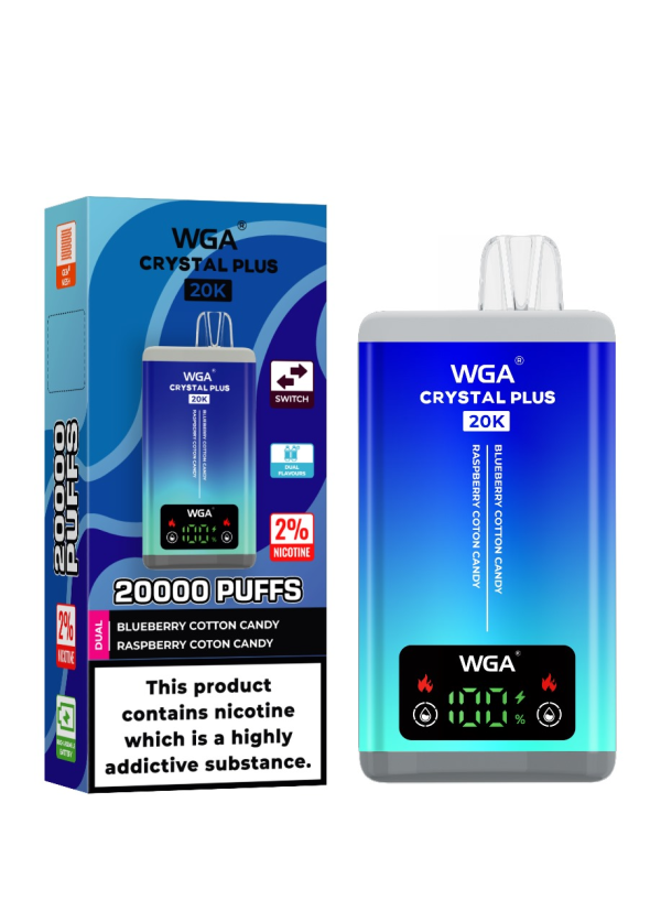 EU Warehouse Double Flavors Wga Crystal 20K puff Smart plus vape - Image 12