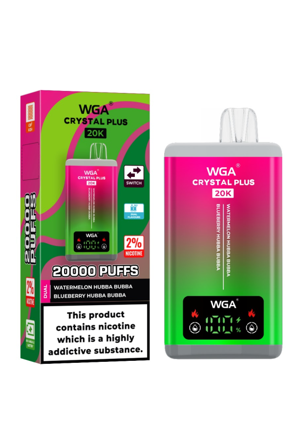 EU Warehouse Double Flavors Wga Crystal 20K puff Smart plus vape - Image 11