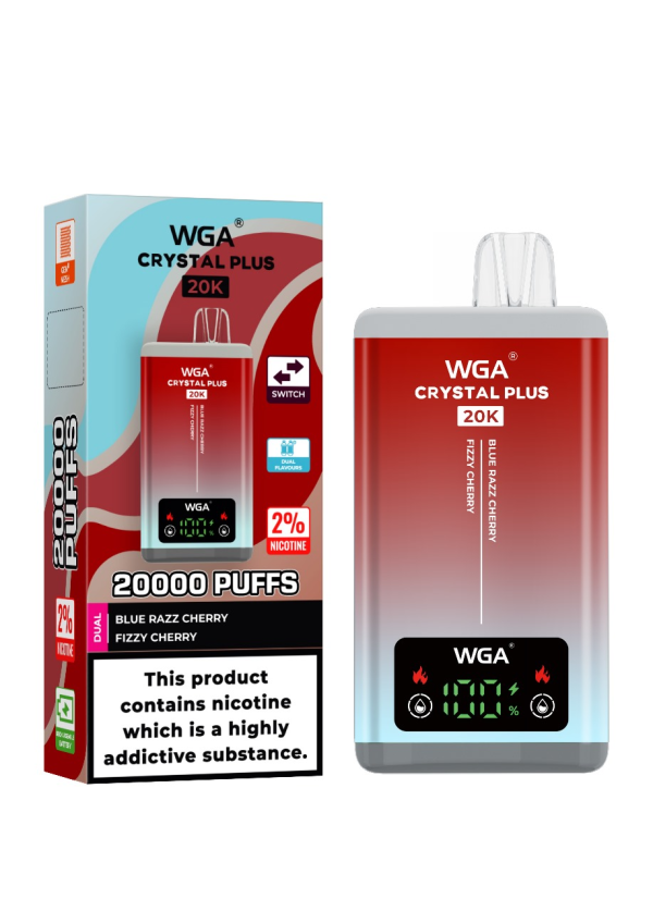 EU Warehouse Double Flavors Wga Crystal 20K puff Smart plus vape - Image 10