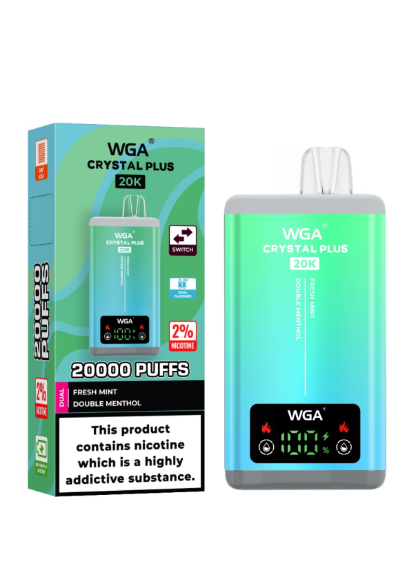EU Warehouse Double Flavors Wga Crystal 20K puff Smart plus vape - Image 9