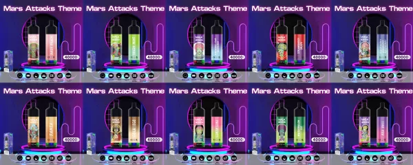 Special offer :  Mars attacks theme WGA 40000 40k puffs vape (10 pcs) - Image 3