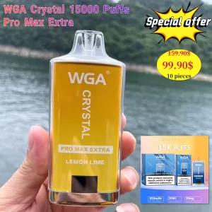 Special offer : WAG crystal pro max extra 15000 puffs (10 psc)
