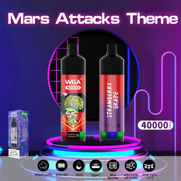 Special offer :  Mars attacks theme WGA 40000 40k puffs vape (10 pcs) - Image 14